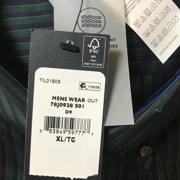 Tommy Hilfiger l/s button down shirt, XL, NWT - Picture 6 of 6